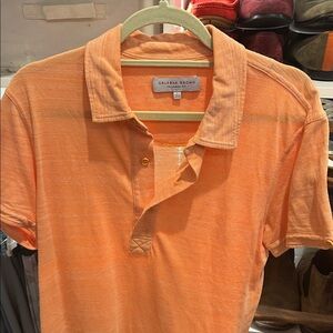 Orlebar Brown Vibrant Orange Polo Shirt